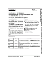 Datasheet 74LVTH162240 manufacturer Fairchild